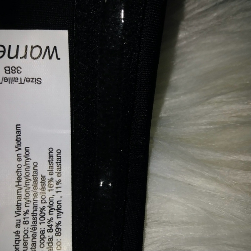 Warner's Classic Black Bandeau nwt - Picture 4 of 5